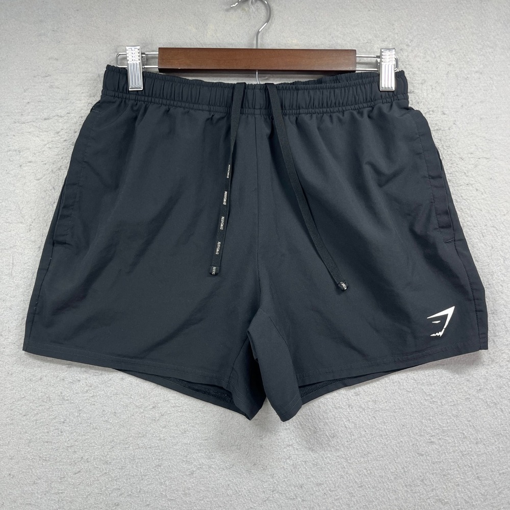 Gymshark Shorts Mens S Black Arrival 5" Athletic Gym Running Workout Activewear